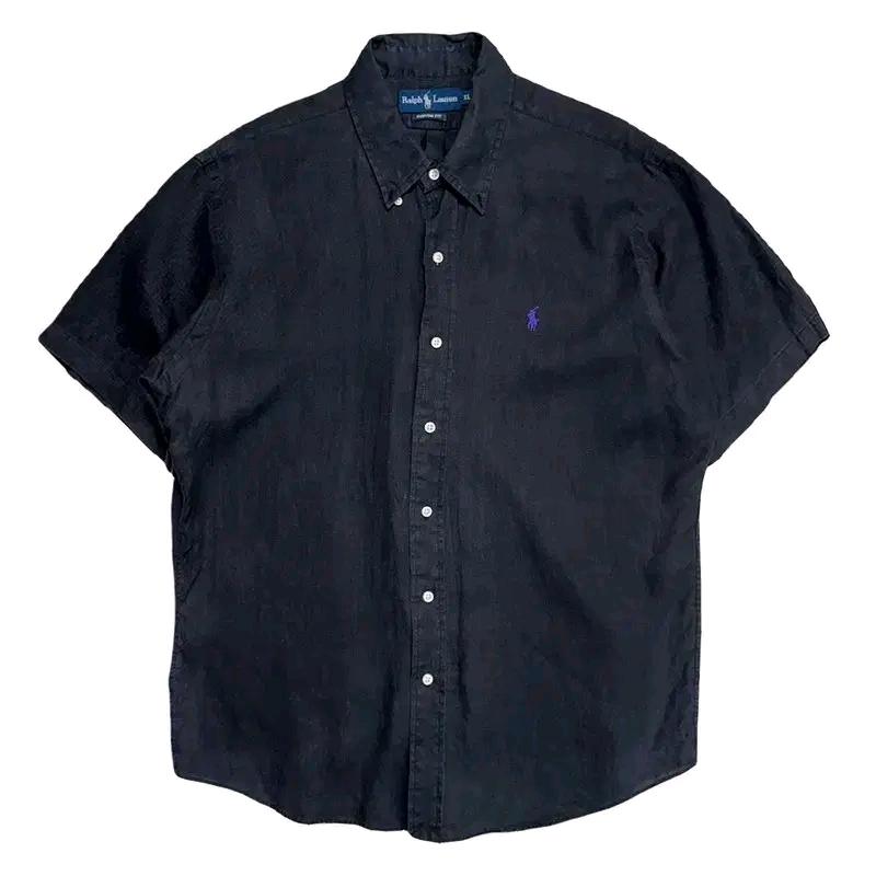 RALPH LAUREN 린넨 100% 반팔 셔츠 XL 2