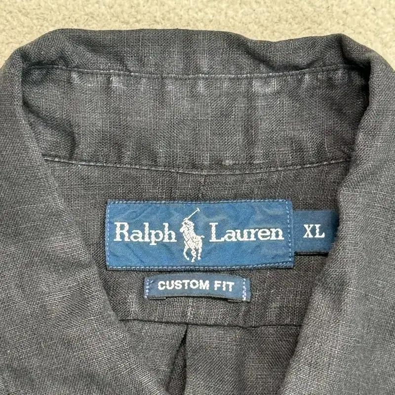 RALPH LAUREN 린넨 100% 반팔 셔츠 XL 4
