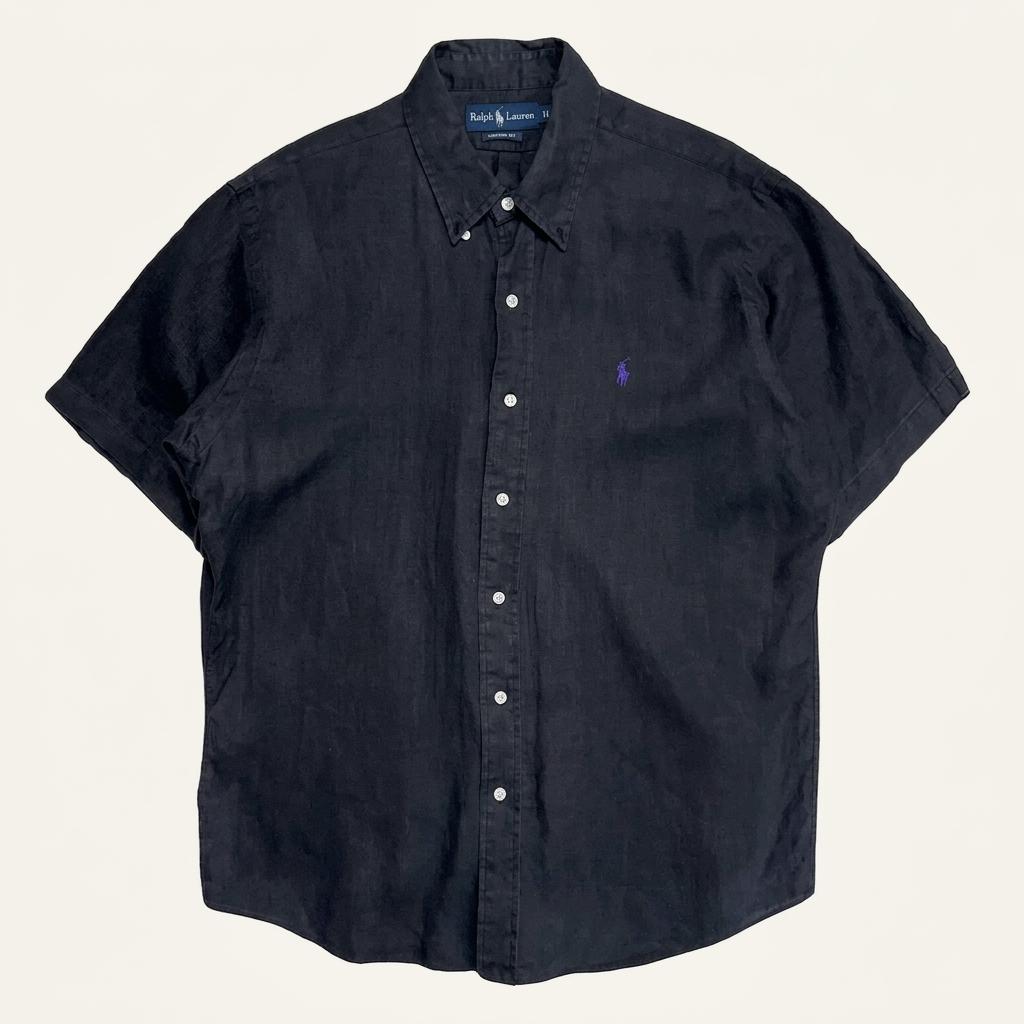 RALPH LAUREN 린넨 100% 반팔 셔츠 XL 1