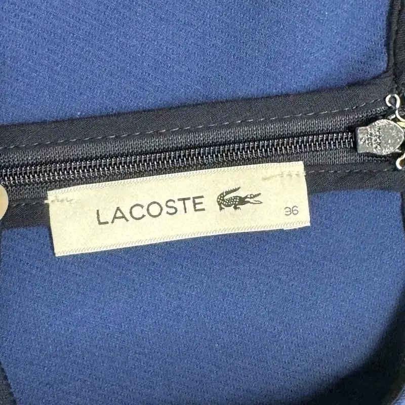 새상품 LACOSTE 원피스 네이비 36 5