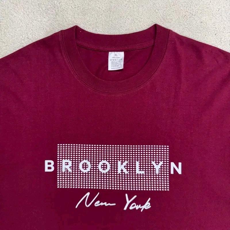 Brooklyn 프린팅 크루넥 반팔티 XL 3