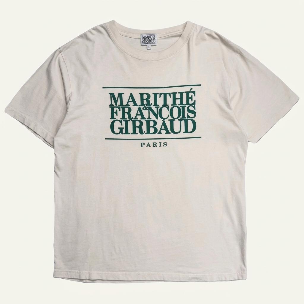 MARITHE FRANCOIS GIRBAUD 로고 티셔츠 L 1