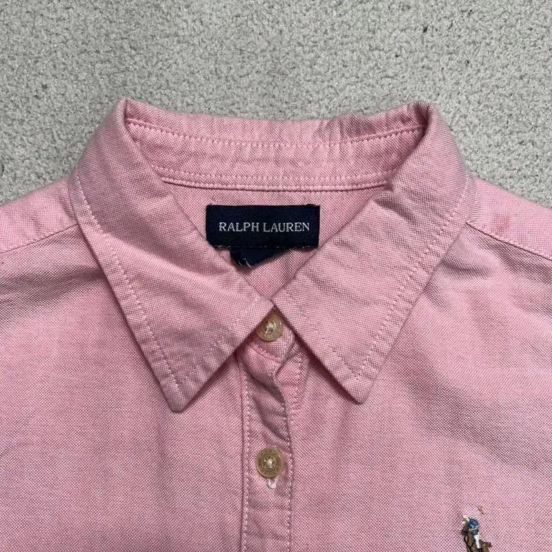RALPH LAUREN 걸즈 슬리브리스 핑크 셔츠 OS 6