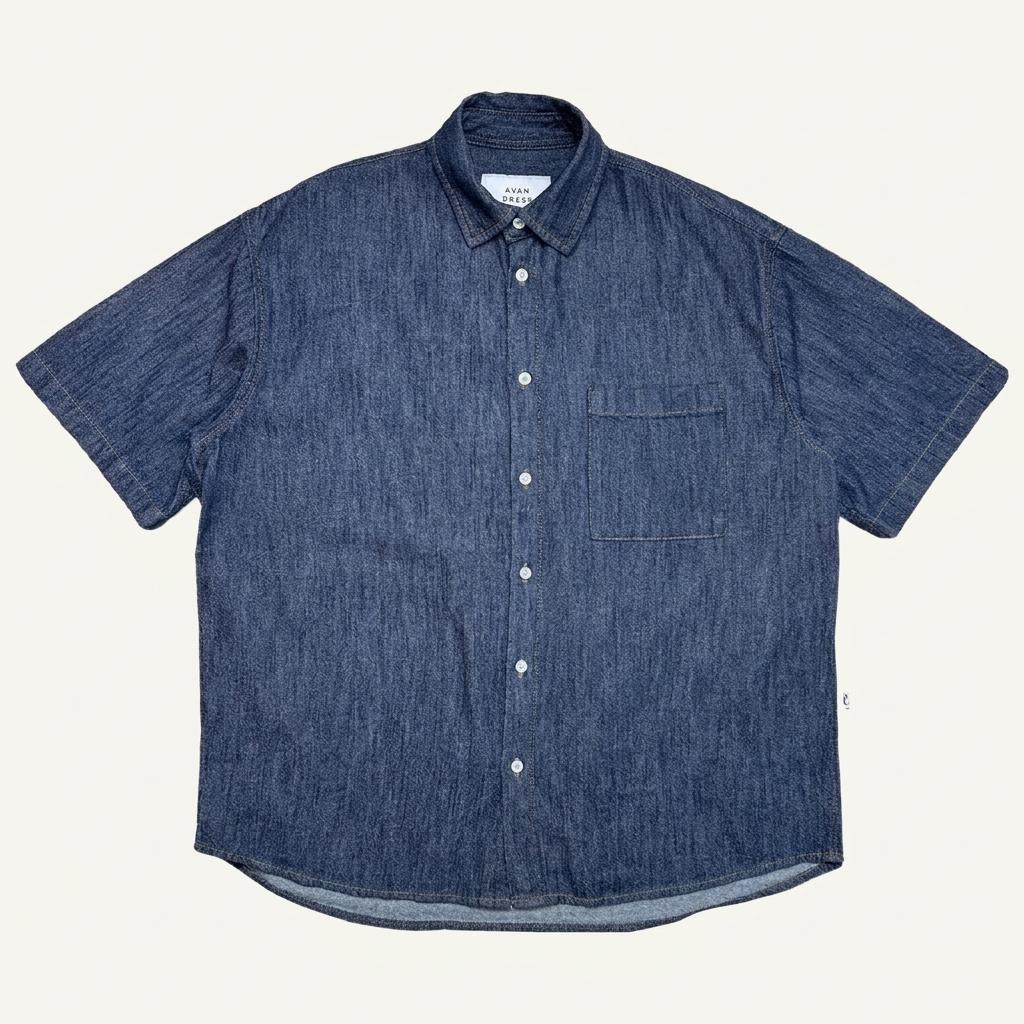 AVANDRESS 반팔 데님 셔츠 M 1