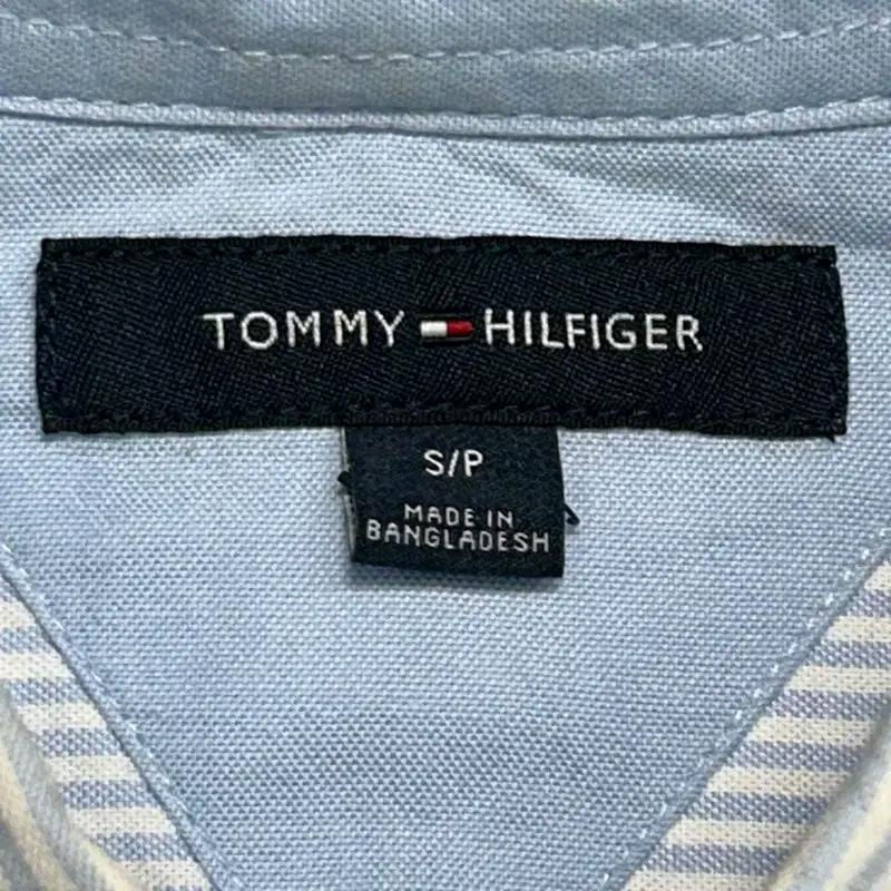TOMMY HILFIGER 스트라이프 셔츠 스카이블루 S 6