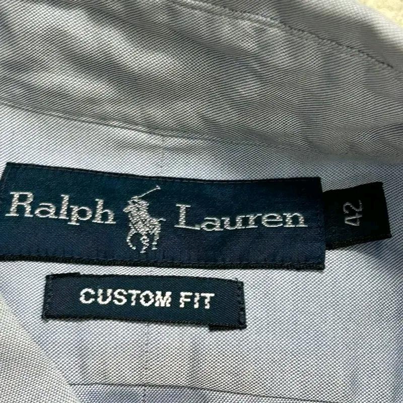 POLO RALPH LAUREN 블루 반팔 셔츠 42 7