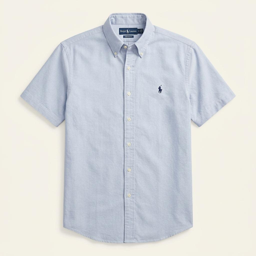 POLO RALPH LAUREN 블루 반팔 셔츠 42 1