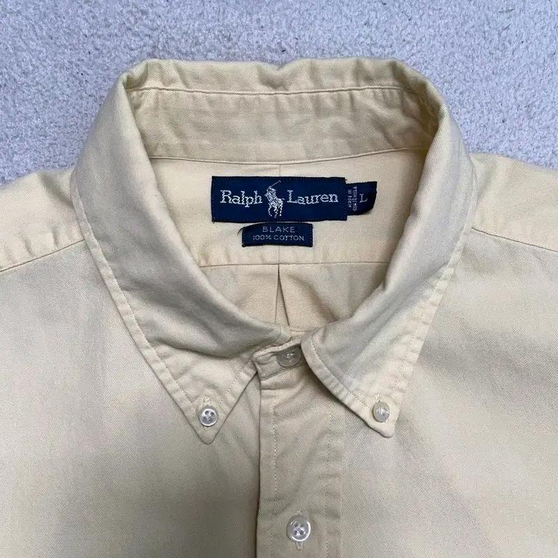 POLO RALPH LAUREN 옥스포드 블랭크 코튼 셔츠 옐로우 L 6