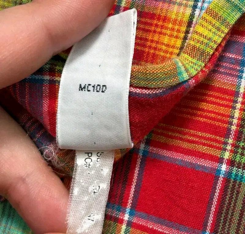 POLO RALPH LAUREN 레인보우 컬러 체크 셔츠 M 7