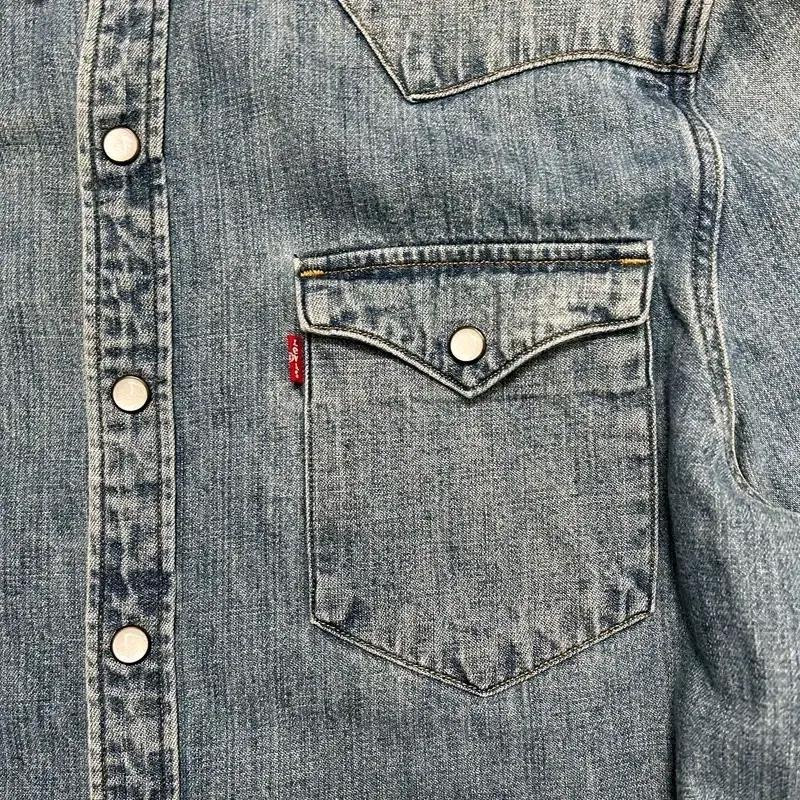 LEVI'S 웨스턴 투포켓 데님 셔츠 S 5