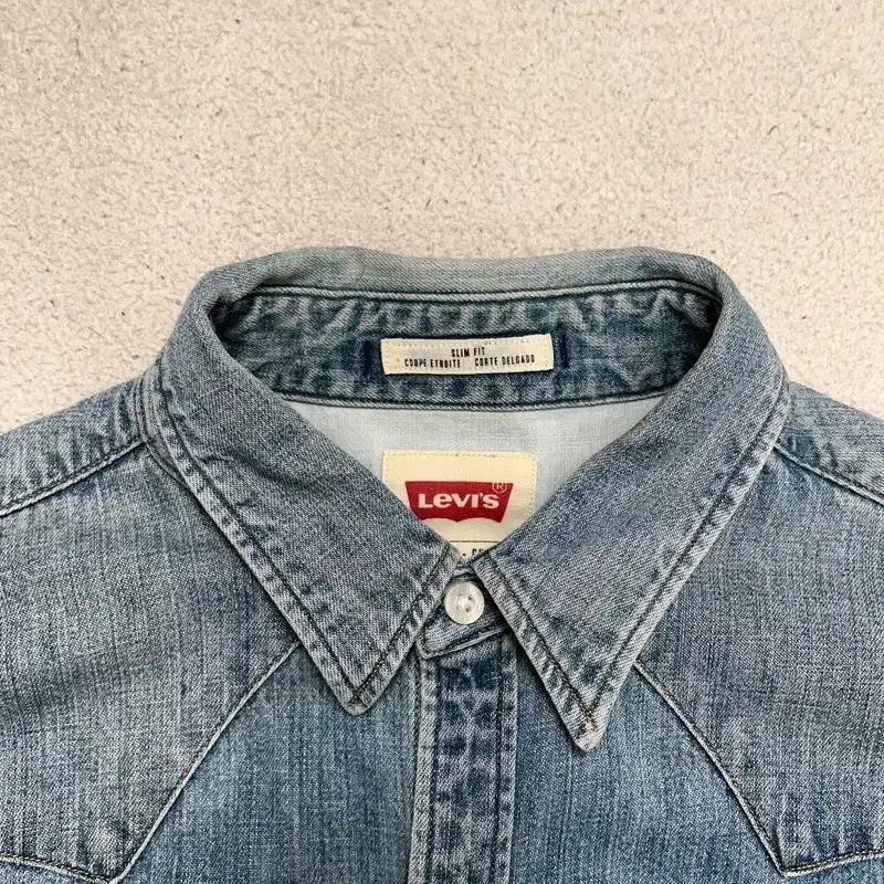 LEVI'S 웨스턴 투포켓 데님 셔츠 S 4