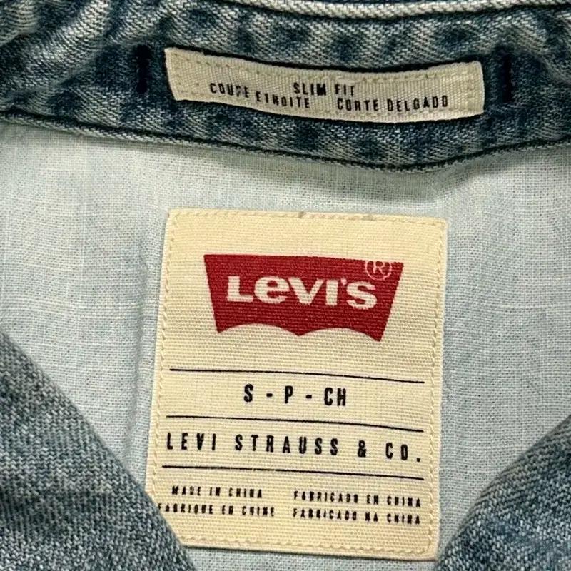 LEVI'S 웨스턴 투포켓 데님 셔츠 S 6