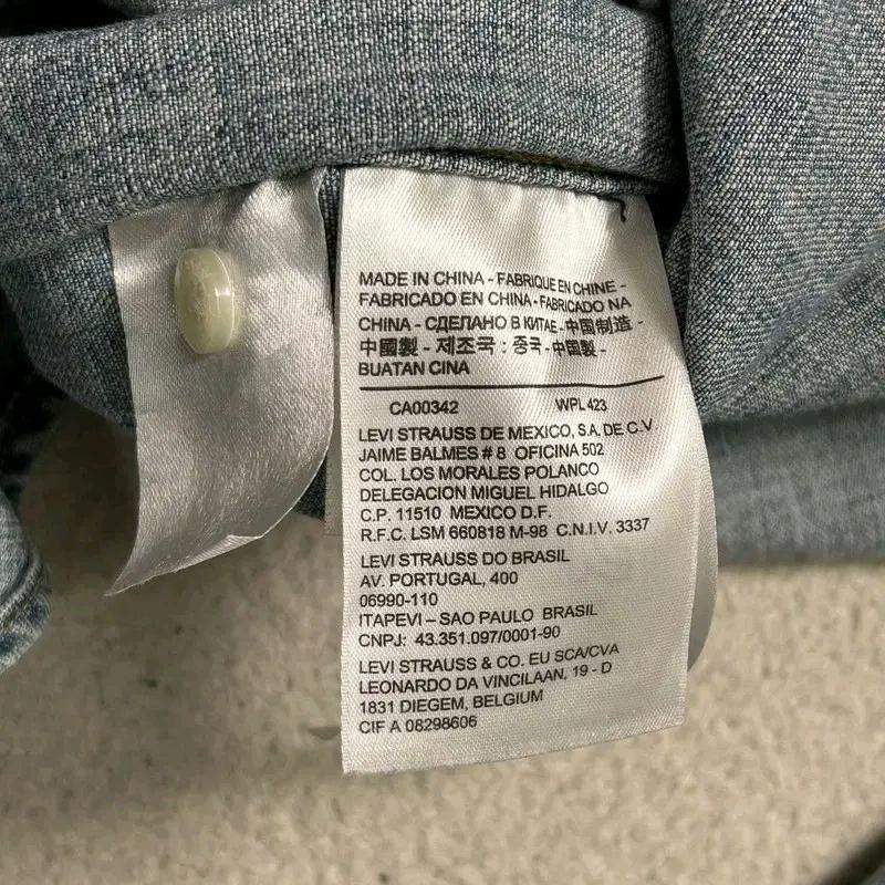 LEVI'S 웨스턴 투포켓 데님 셔츠 S 7