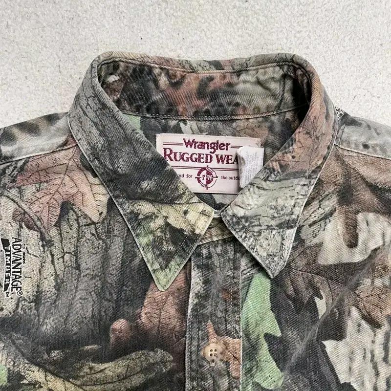 WRANGLER 90's 빈티지 러기더 웨어 트리카모 셔츠 OS 4