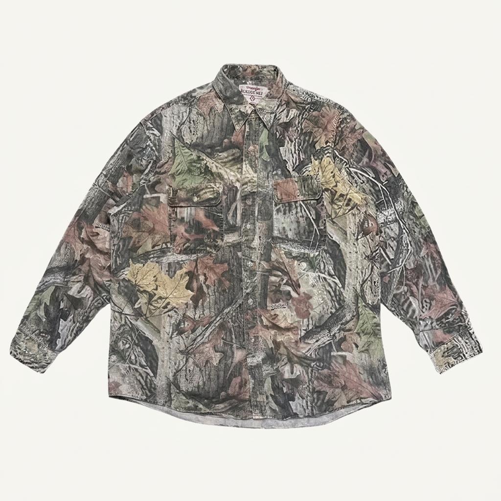 WRANGLER 90's 빈티지 러기더 웨어 트리카모 셔츠 OS 1
