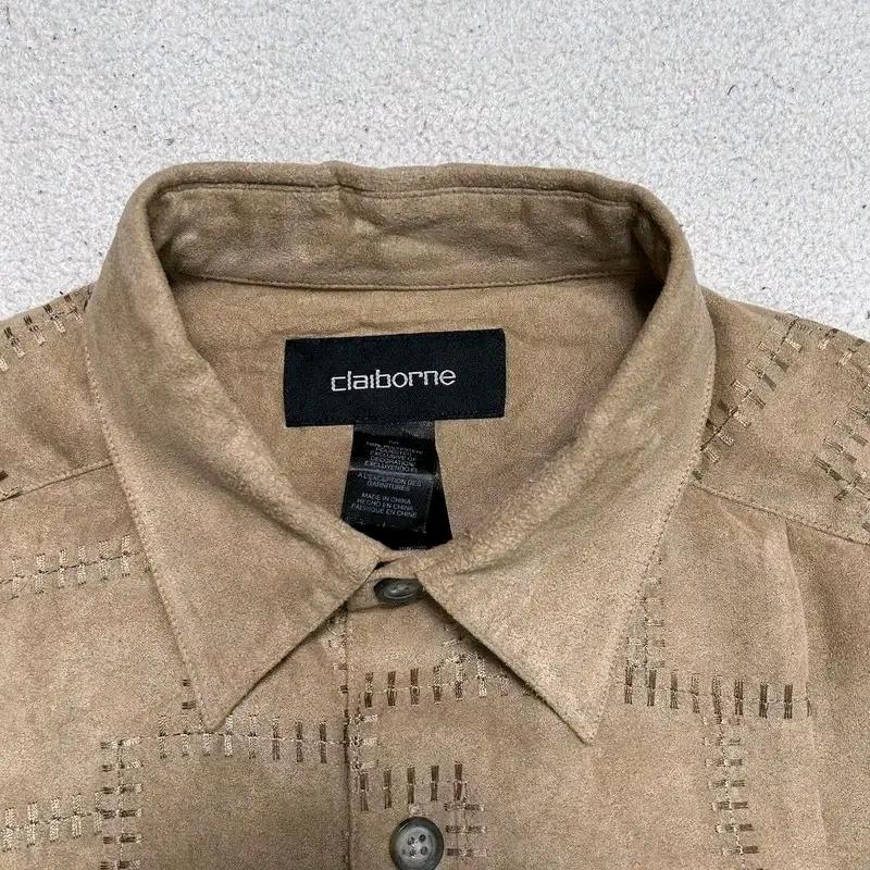 CLAIBORNE 인조 스웨이트 셔츠 베이지 M 6