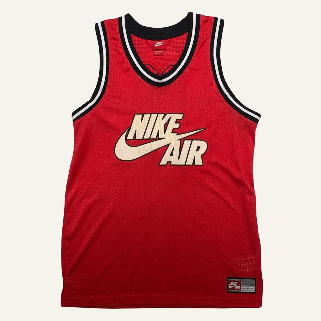 NIKE 에어 농구 유니폼 레드 L 1