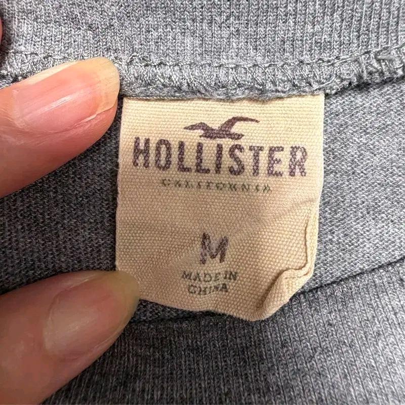HOLLISTER 프린팅 롱슬리브 티셔츠 그레이 M 5