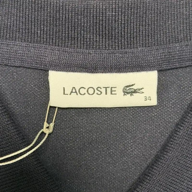 새상품 LACOSTE  폴로 반팔 PK 원피스 네이비 34 7