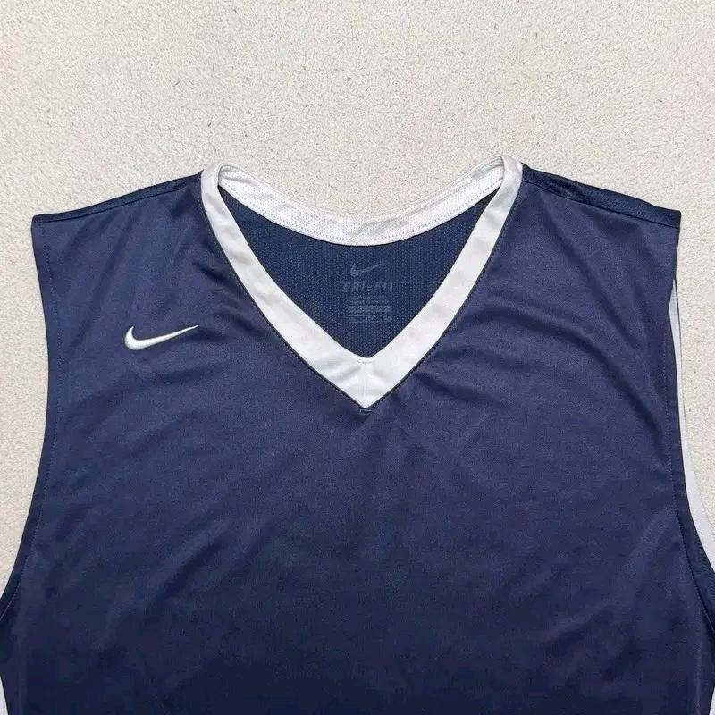 NIKE 드라이핏 올드스쿨 농구 슬리브리스 티 네이비 XXL 4