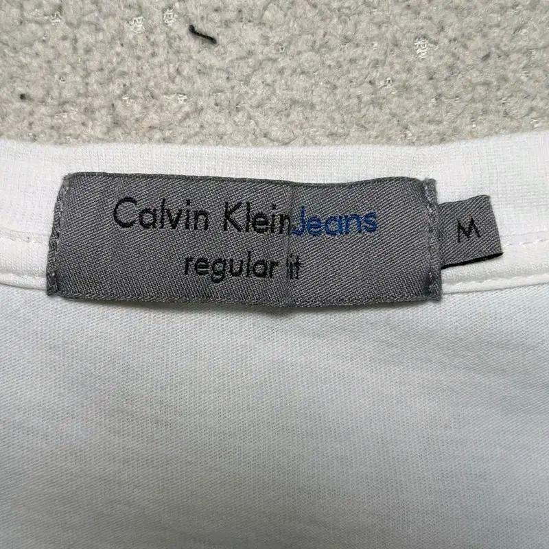 CALVIN KLEIN  프린팅 반팔 티셔츠 화이트 M 5