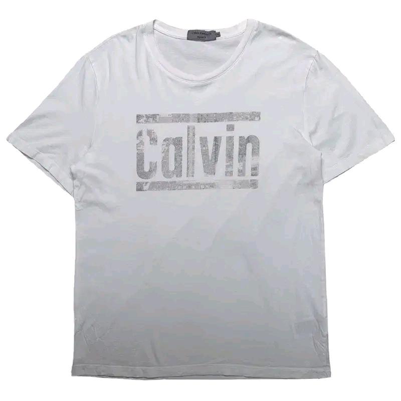 CALVIN KLEIN  프린팅 반팔 티셔츠 화이트 M 2