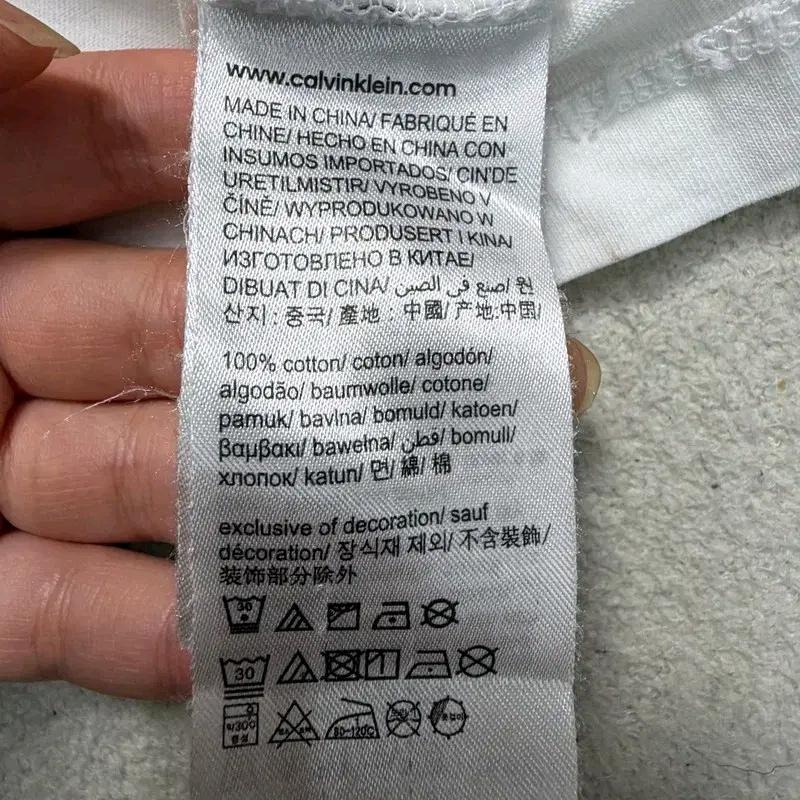 CALVIN KLEIN  프린팅 반팔 티셔츠 화이트 M 8