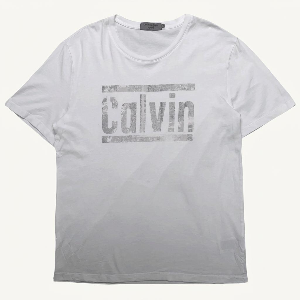 CALVIN KLEIN  프린팅 반팔 티셔츠 화이트 M 1