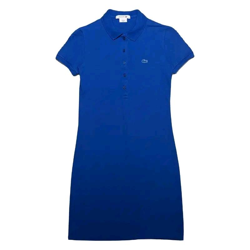 LACOSTE 폴로 반팔 PK 원피스 블루 32 2