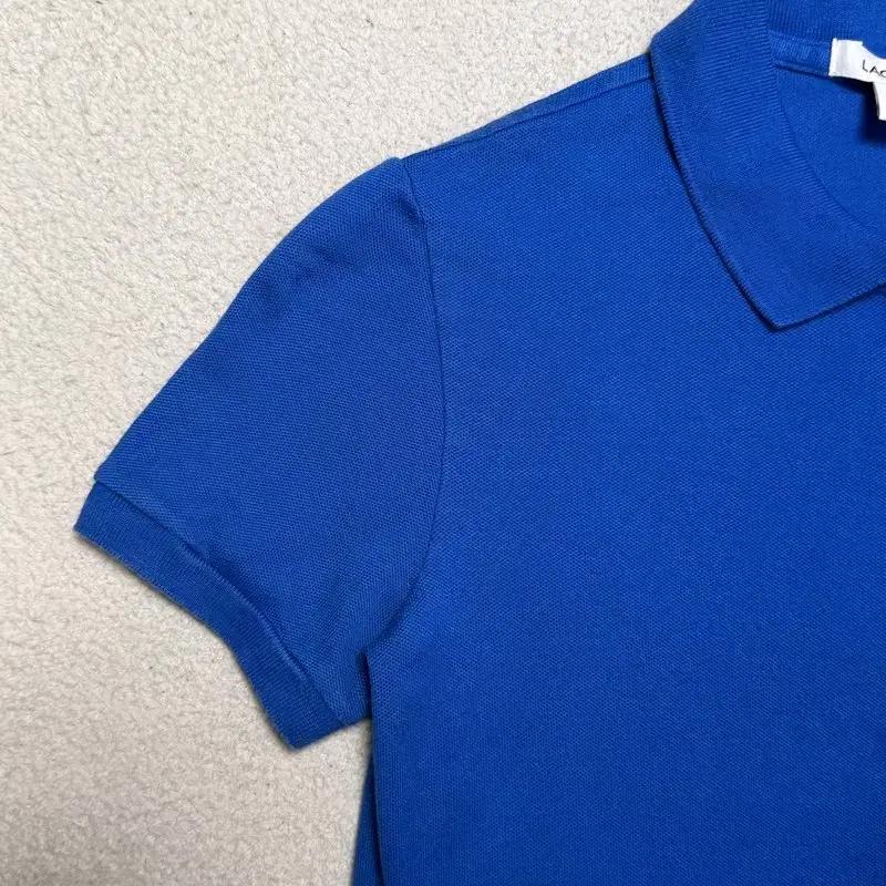 LACOSTE 폴로 반팔 PK 원피스 블루 32 5