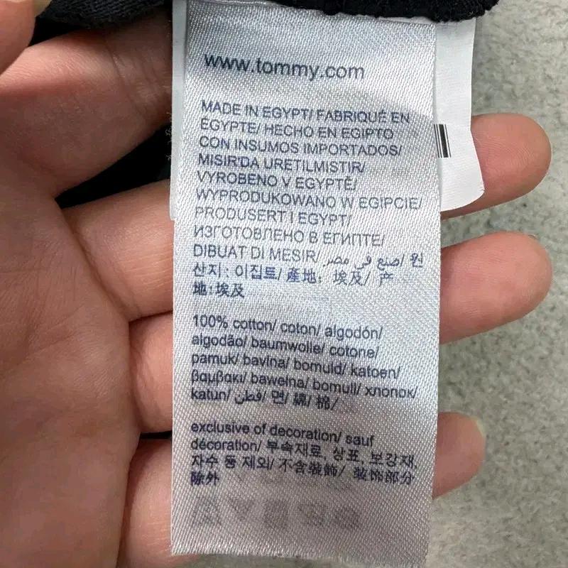 TOMMY HILFIGER 레귤러 핏 반팔 티셔츠 블랙 M 7