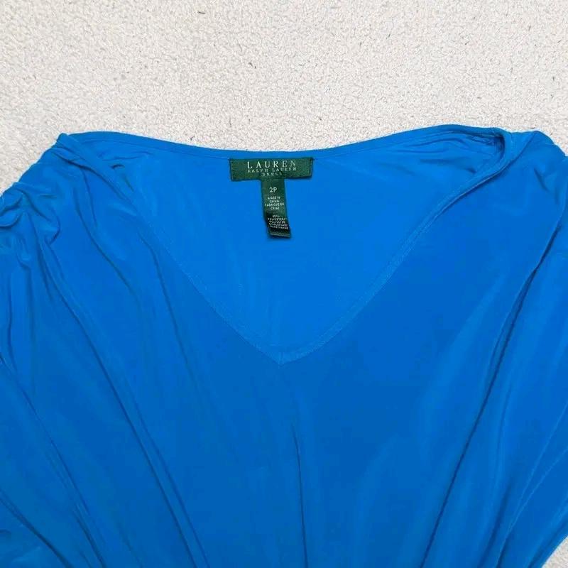 RALPH LAUREN 브이넥 원피스 블루 2P 3