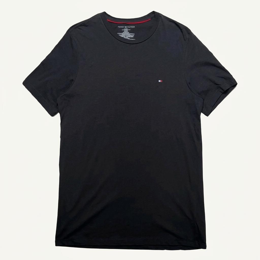 TOMMY HILFIGER 크루넥 반팔 티셔츠 블랙 M 1
