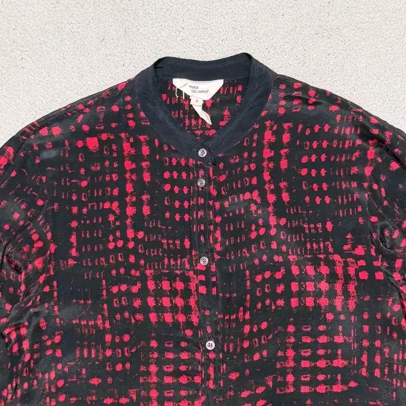 ISABEL MARANT 에뚜왈 실크 셔츠 원피스 블랙 0 3