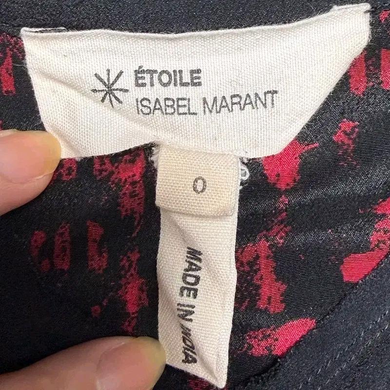 ISABEL MARANT 에뚜왈 실크 셔츠 원피스 블랙 0 6