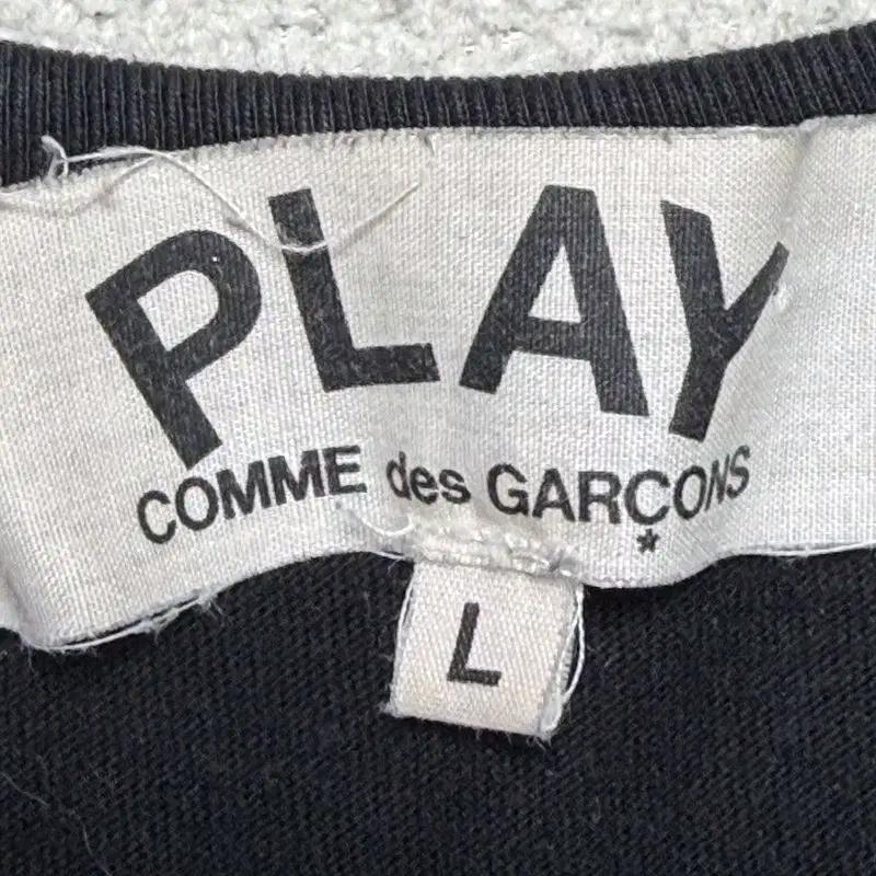 COMME DES GARCONS 더블 하트 반팔 티셔츠 블랙  L 5