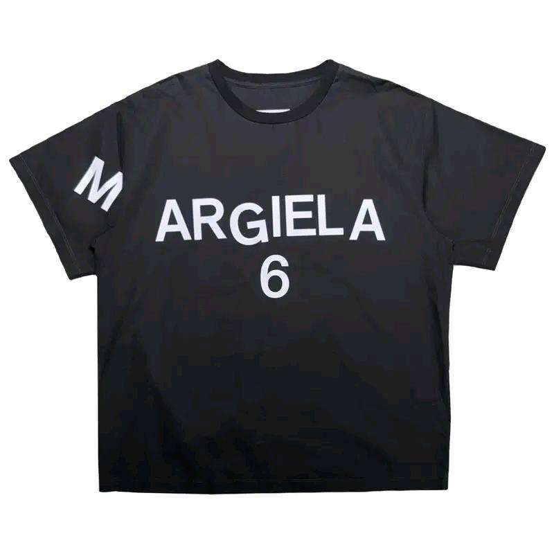 MAISON MARGIELA 프린팅 반팔 티셔츠 블랙  44 2