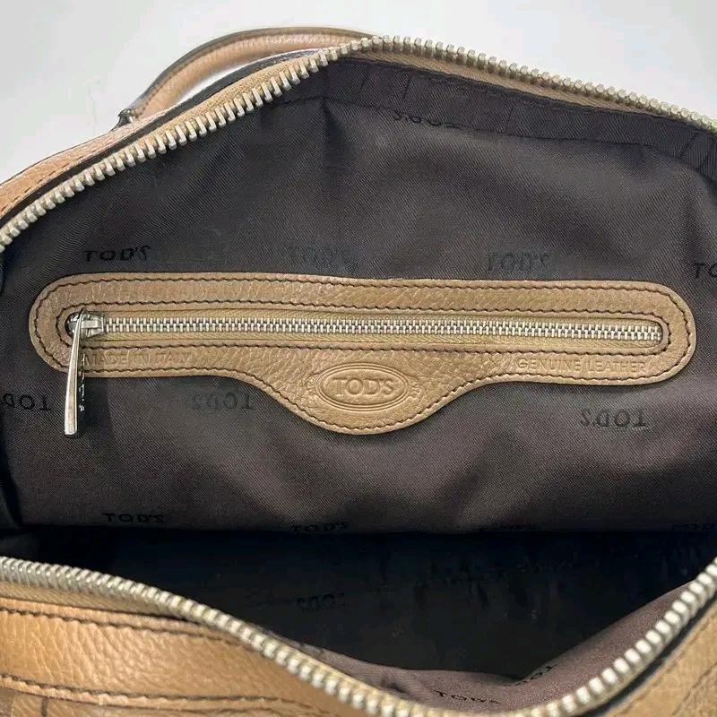TODS 토즈레더 토트백 브라운 6