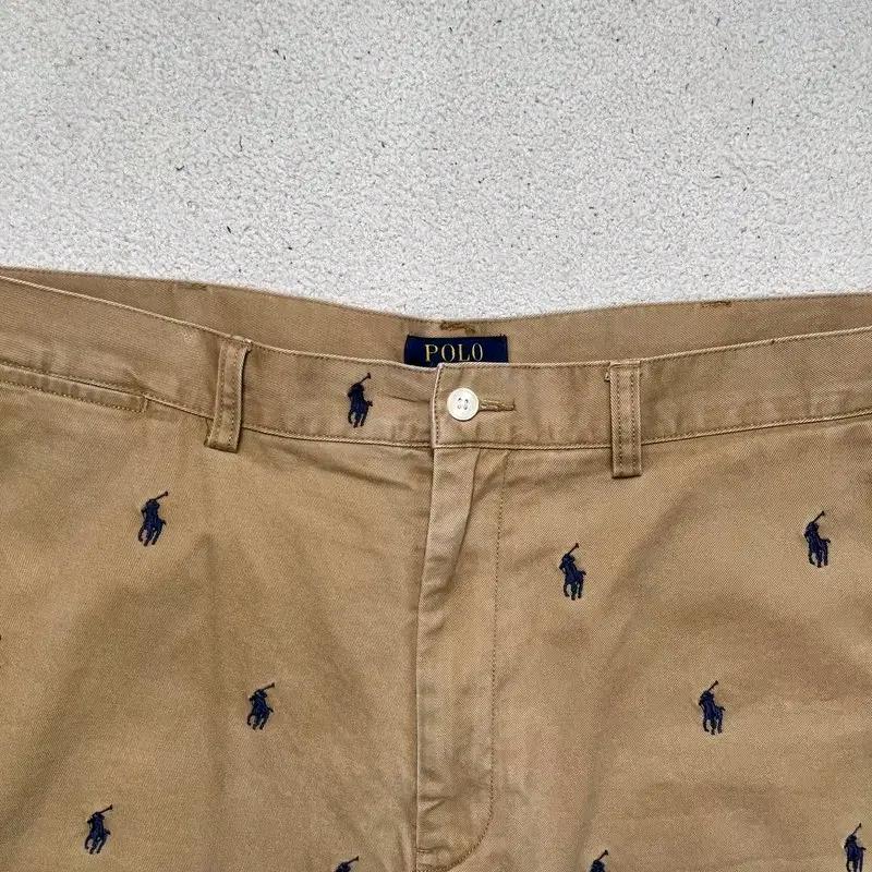 RALPH LAUREN 포니 자수 치노 쇼츠 베이지 38 3