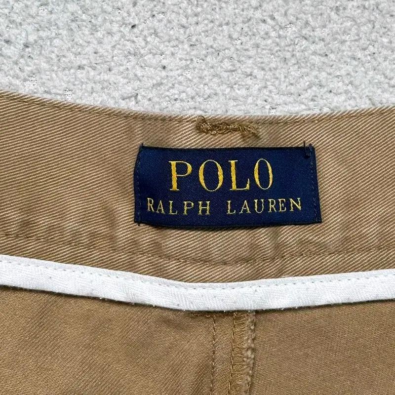 RALPH LAUREN 포니 자수 치노 쇼츠 베이지 38 4