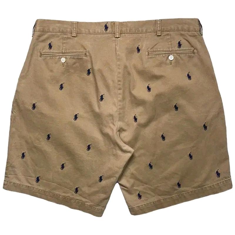 RALPH LAUREN 포니 자수 치노 쇼츠 베이지 38 8