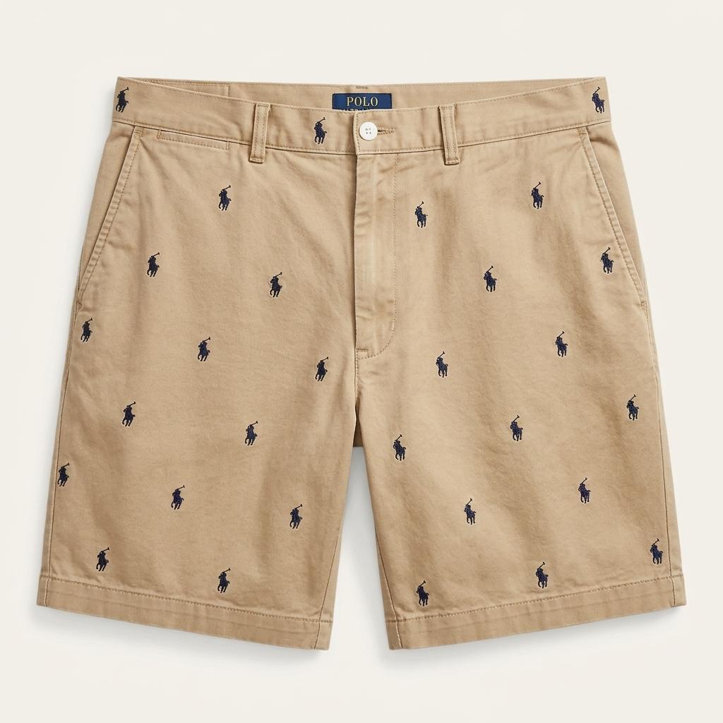 RALPH LAUREN 포니 자수 치노 쇼츠 베이지 38 1