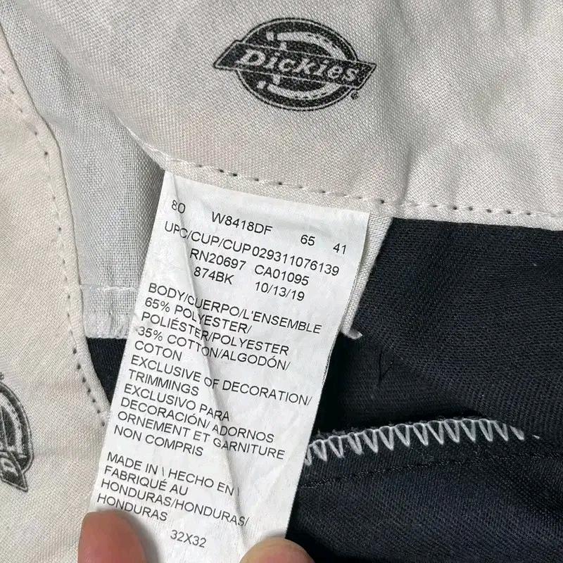DICKIES 874 오리지널 핏 워크팬츠 블랙 32X32 5