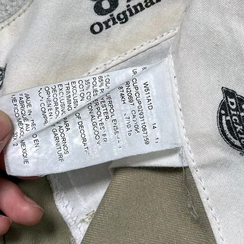DICKIES 874 오리지널 핏 워크팬츠 베이지 32X32 5