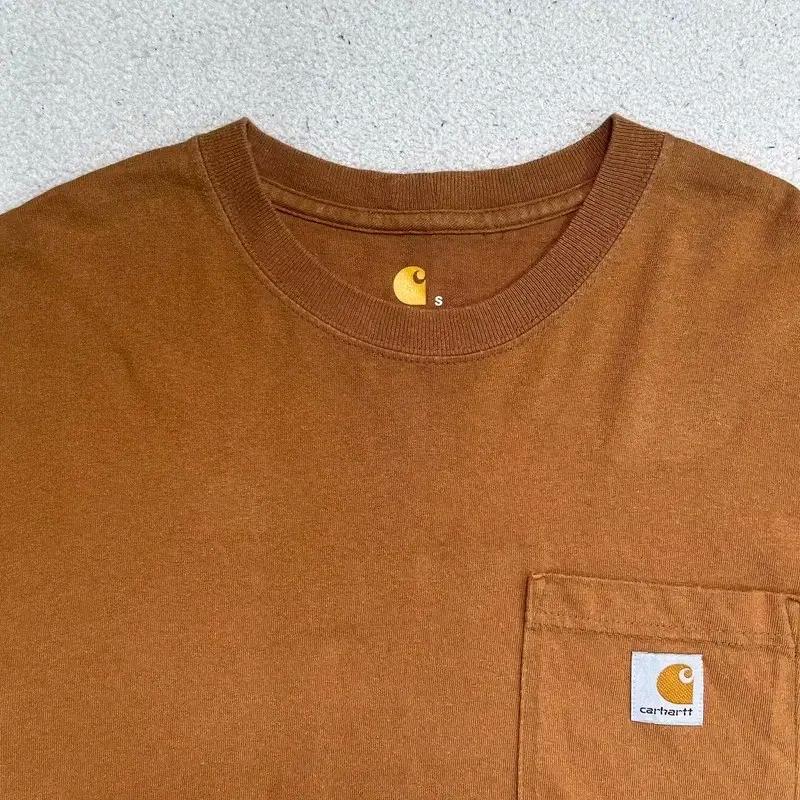 CARHARTT 오리지널핏 티셔츠 브라운 S 3