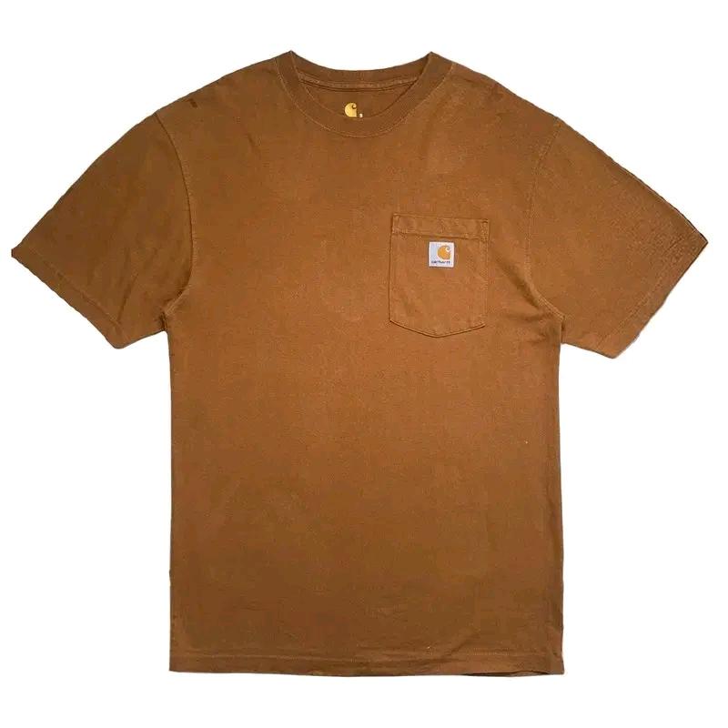 CARHARTT 오리지널핏 티셔츠 브라운 S 2