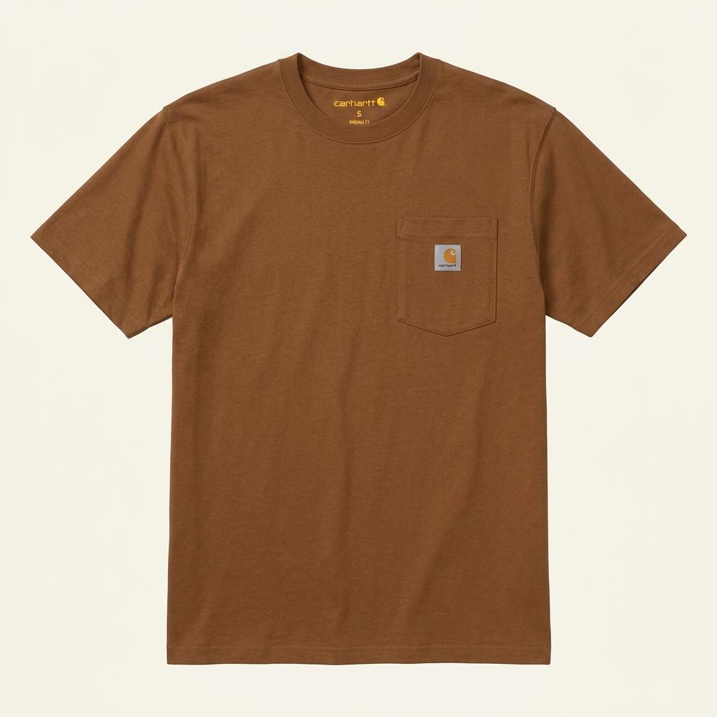 CARHARTT 오리지널핏 티셔츠 브라운 S 1