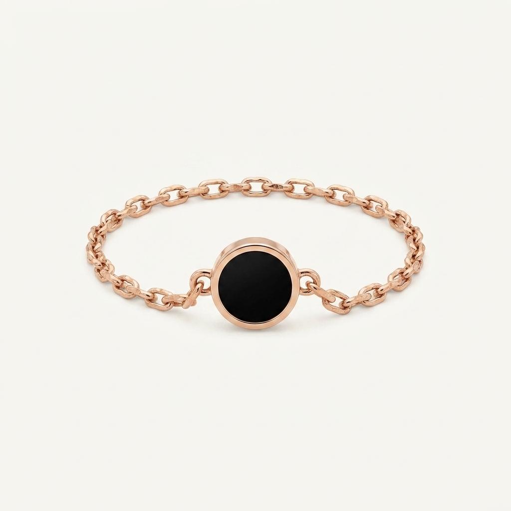 페르테 14K 오니체 체인 반지 57mm 1