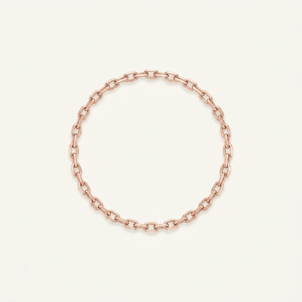 페르테  14K 루메 로즈골드  체인 반지 53mm 1