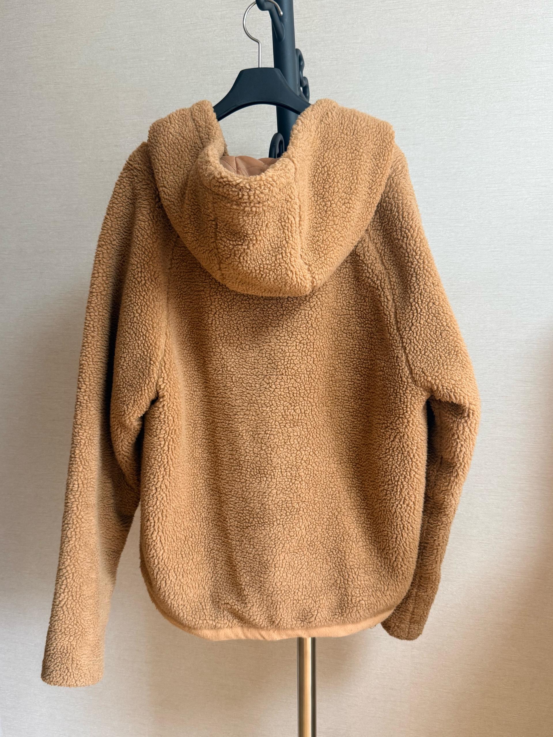 디폴트 밸류 브라운 뽀글이 후드 집업 3